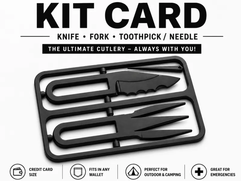 Kit Card Knife Fork Toothpick