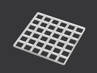 Gridfinity Grundplatte 6x6 30mm