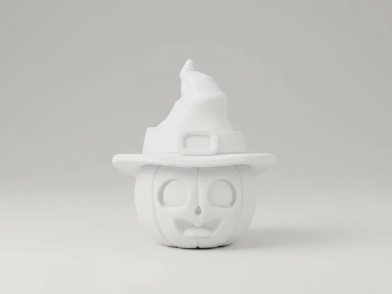 Witch Pumpkin – Cute Halloween Figurine