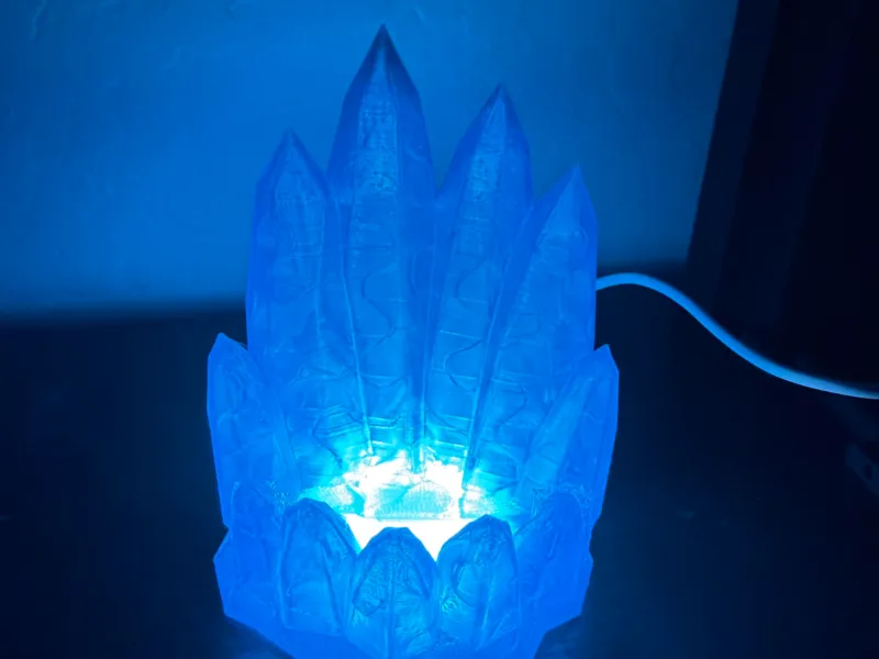 tera crystal lighted card stand