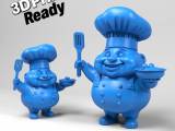 Cartoon chef doll-0
