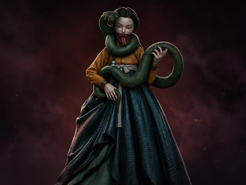 The Curse of San-nyeo (The Serpent Woman) Free STL