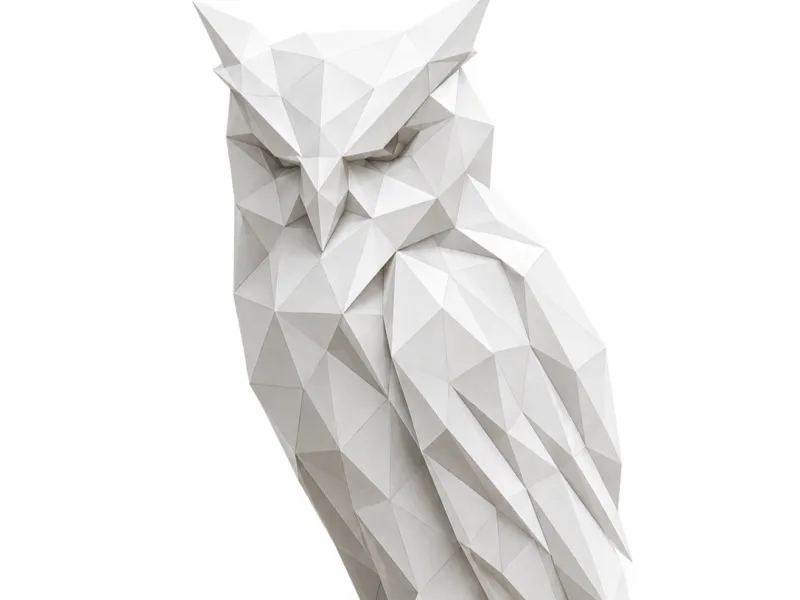 Eule Low Poly