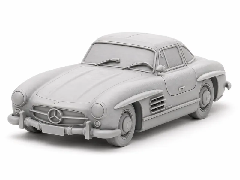 300 SL Gullwing Car Miniature – 1:43 Scale | CubeMe AI Model