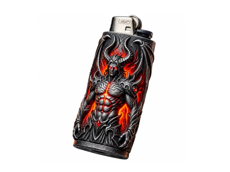 恶魔风BIC J6打火机保护套