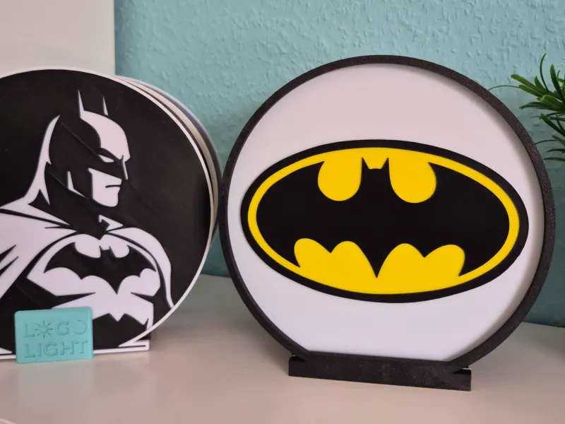 Batman-Logo-Platte für LogoLight