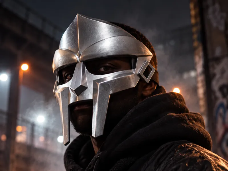 MF DOOM–Style Wearable Mask – Elastic Strap