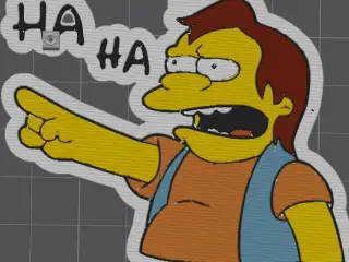 Nelson-the simpsons-keychain