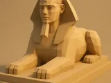 Low poly sphinx-0