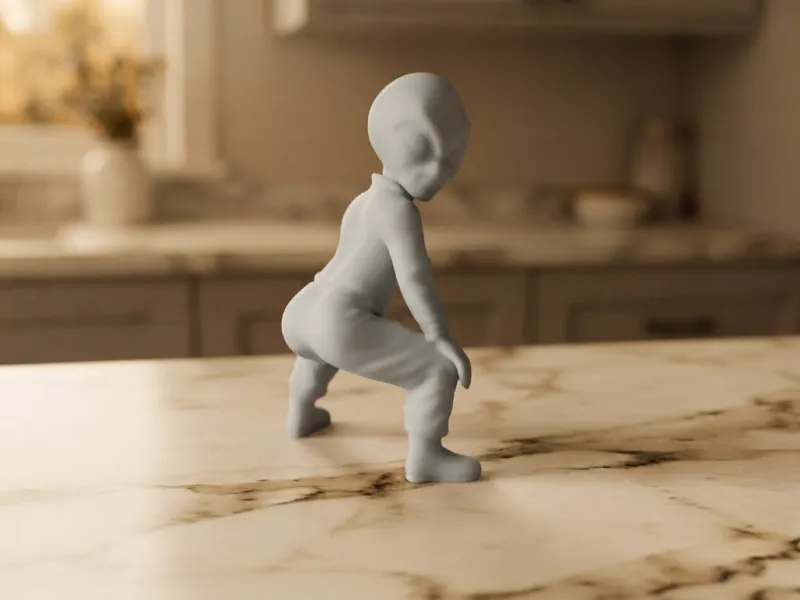 Alien en plein twerk - Statuette
