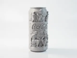 Coca Cola Relief Sculpture Decorative 3D Printable
