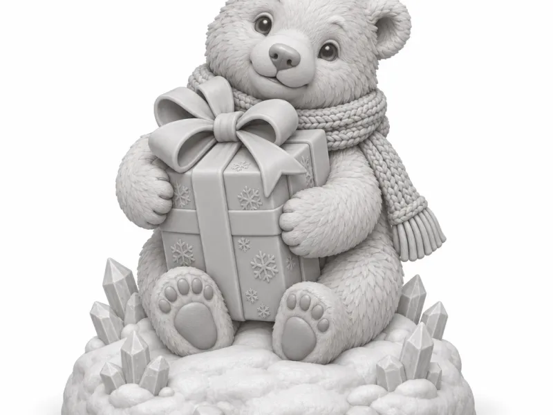 Orso polare natalizio