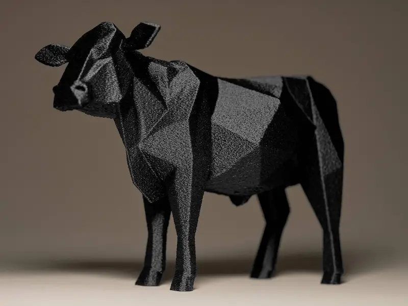 Geometric COW Figurine