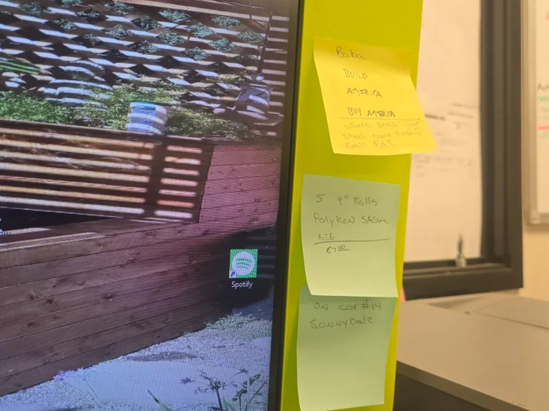 computer monitor note pad