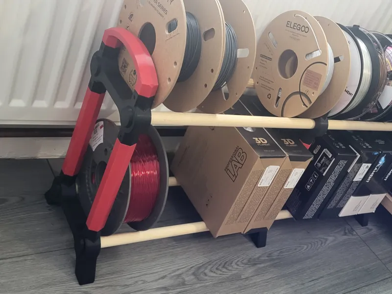 Filament spool storage system