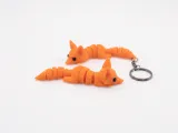 Cute Flexi Fox + Keychain-0