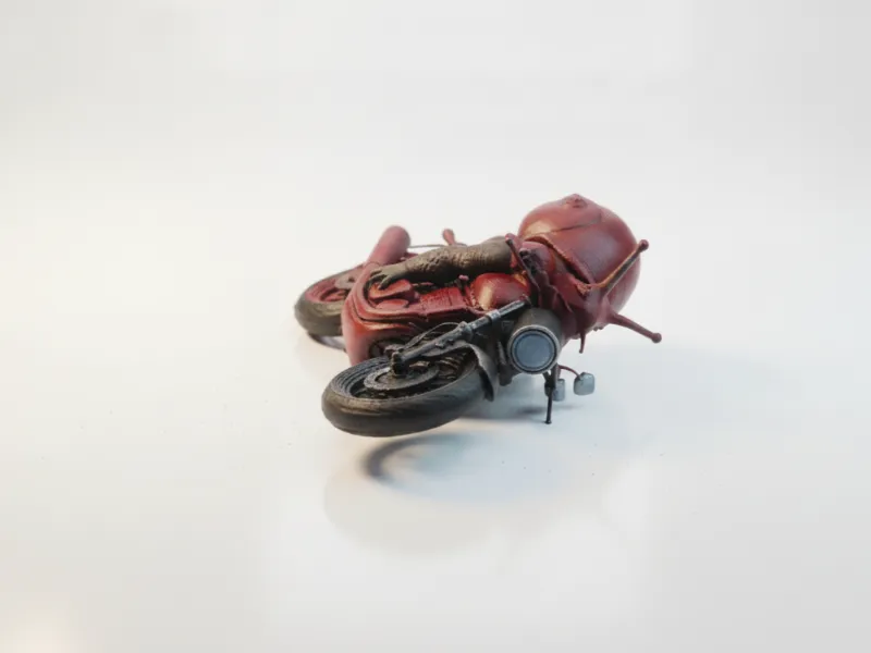Snail Biker Figurine Animal Sculpture 3D Printable