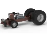 Pro Stock Pulling Tractor Base Scale 1:25-0