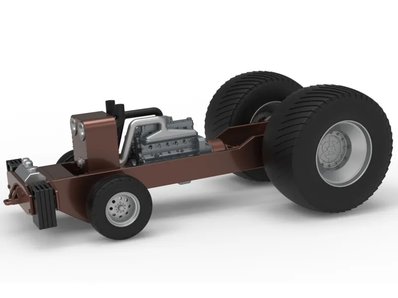 Pro Stock Pulling Tractor Base Scale 1:25
