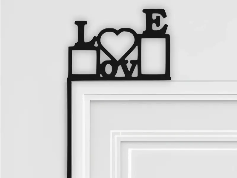 Love Door Corner Decor, Door Frame Decor, Home Decor