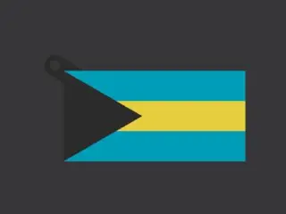 BS - Bahamas Flag keychain