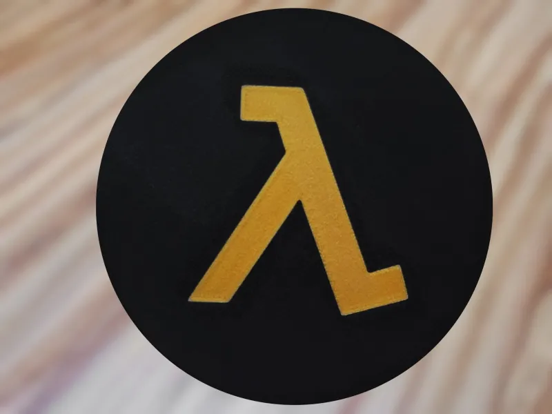 Half life cup coaster - easy to scale