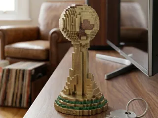 🏆 8-Bit World Cup Trophy – Voxel Art Edition