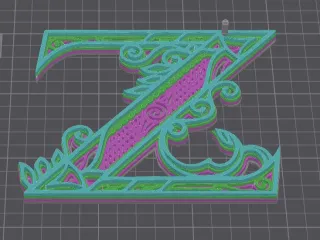 Decorated letters - Y-Z-& - 7/7