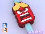 Straw Topper Angry - Inside Out-0