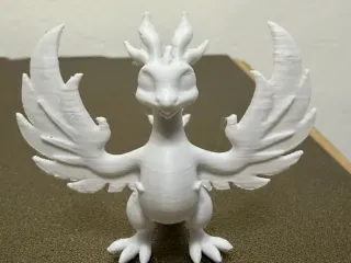 Mythical cute phoenix