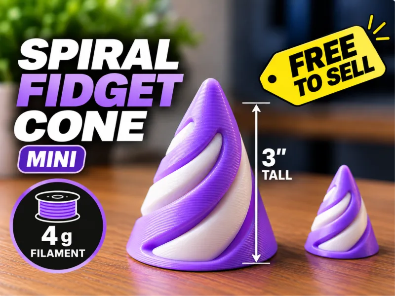Spiral Fidget Cone Free To Sell