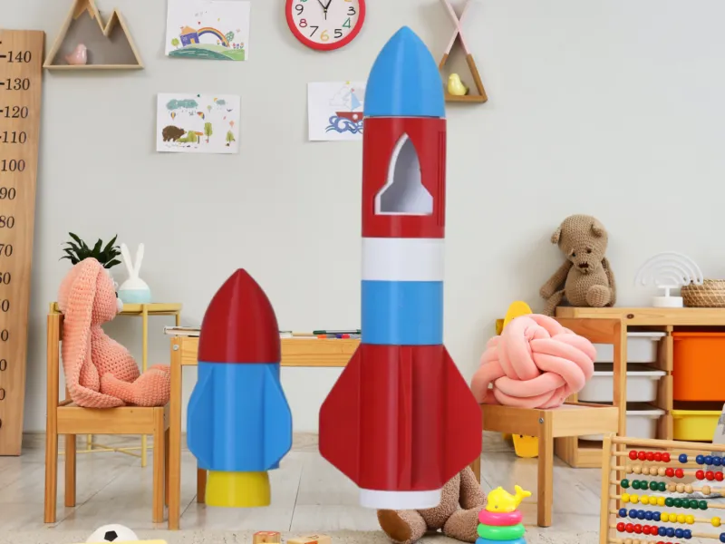 Launch Imagination: Modular Stacking Rocket Toy 🚀