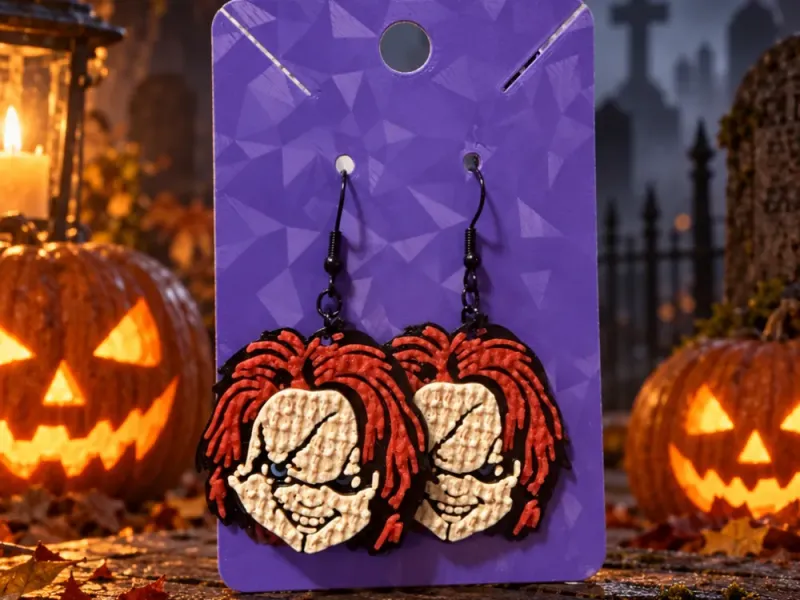 Knit textured Chucky Earrings