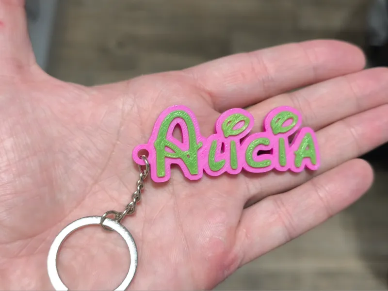 Portachiavi Alicia in stile Disney