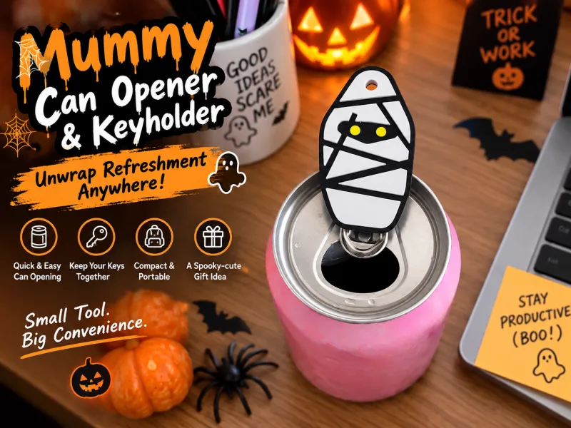 Mummy Can Opener & Key Holder – Spooky Everyday Tool