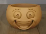 Cute Smiley Happy Face Planter and Character Pot STL-0