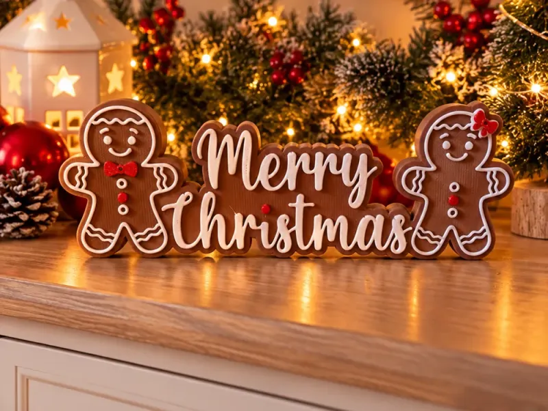 Galleta de Jengibre Feliz Navidad