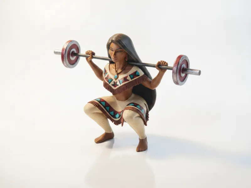 Mulan Weightlifting Figurine Disney 3D Printable
