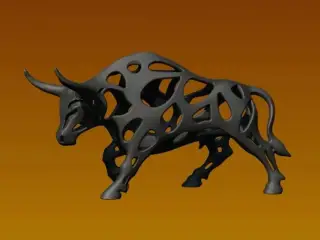 Bull - Voronoi - Art