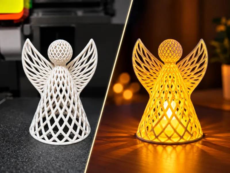 Voronoi Angel – Decoration & Lamp