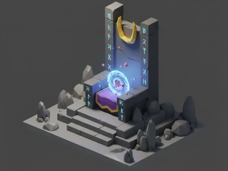 Low Poly Ancient Throne