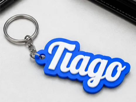 Porta-Chaves Personalizado com Nome – Tiago | Keychain 3D