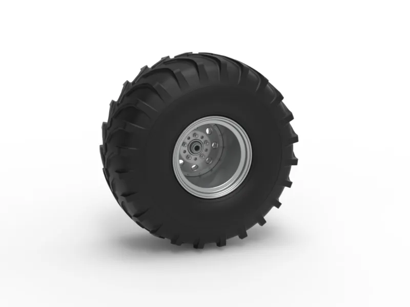 Rear wheel from Mud dragster Scale 1:25