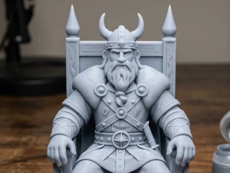 viking king on the throne