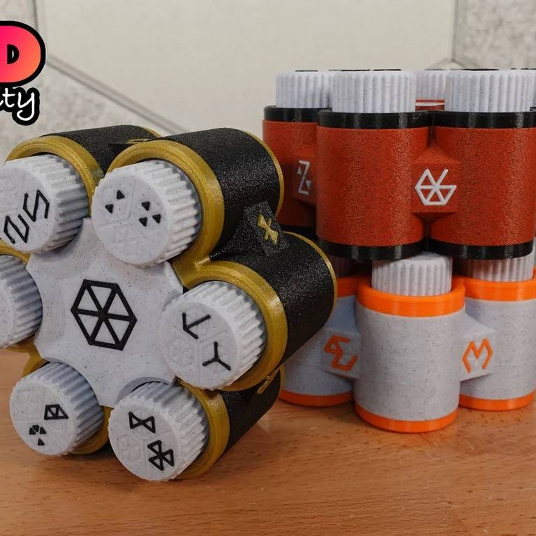 Hexglyph Print-in-place Puzzle Box: Model creator: 3dprinty