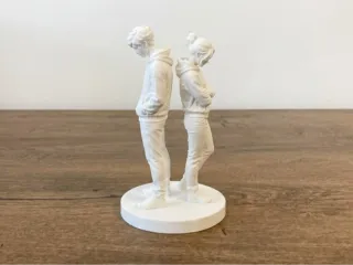 Two Figures Standing Back to Back - Model