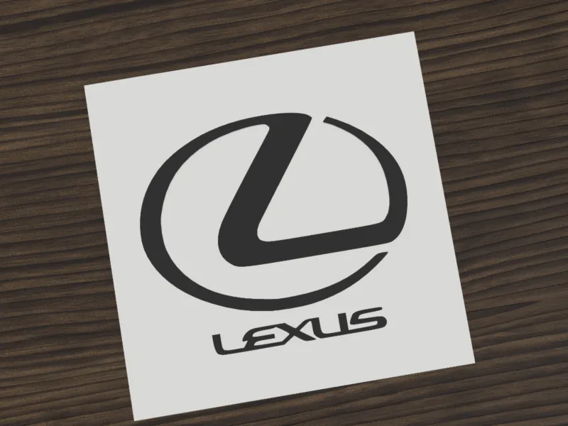 Lexus Luxury Car Logo Stencil