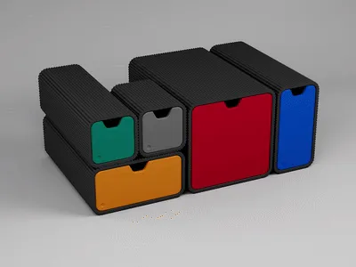 Ribbed Modular Storage System | Stackable Drawers (5 Sizes)