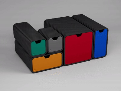 Ribbed Modular Storage System | Stackable Drawers (5 Sizes)