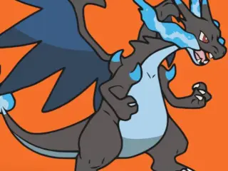 Mega Charizard X Wall Art